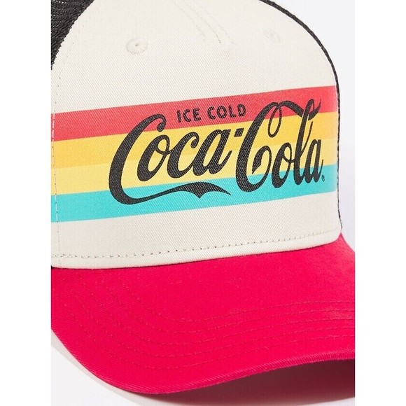 American Needle Vintage lk NWT COCA-COLA Mesh Trucker adjustable Hat Cap Snapack - Picture 2 of 15